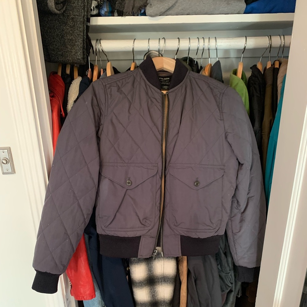 Small Filson Quilted Bomber Jacket - Picture 7 of 13